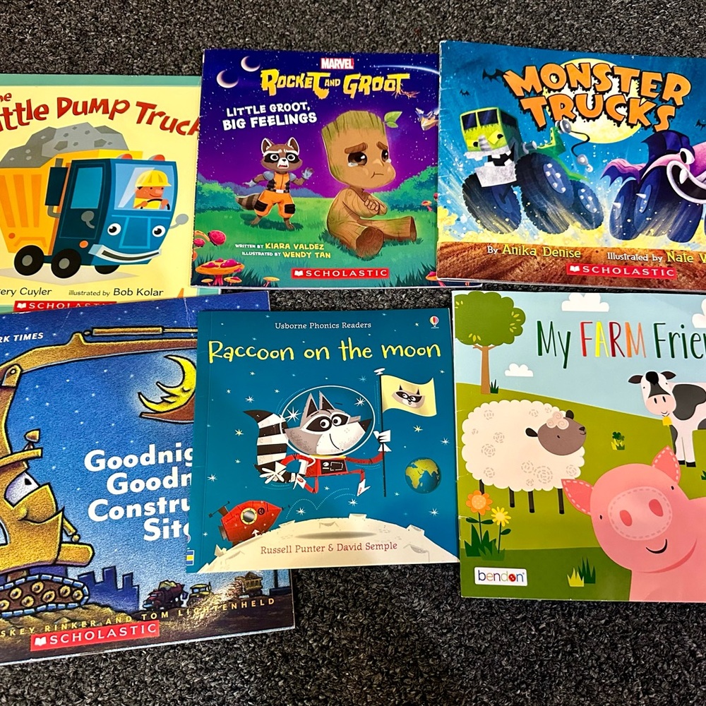 ⭐️ 3 for $15 ⭐️ Scholastic Kids Book Set of 6 - Colorful Story Collection